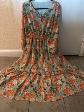 SHEIN | Dresses | Plus Surplice Neck Glitter Belted Maxi Dress | Poshmark